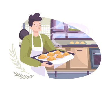 Ev yapımı kruvasan bezi.