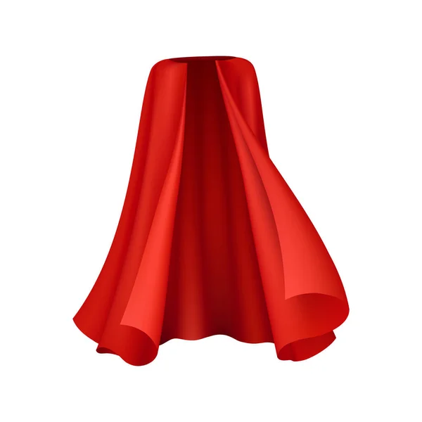 Composition réaliste manteau rouge — Image vectorielle