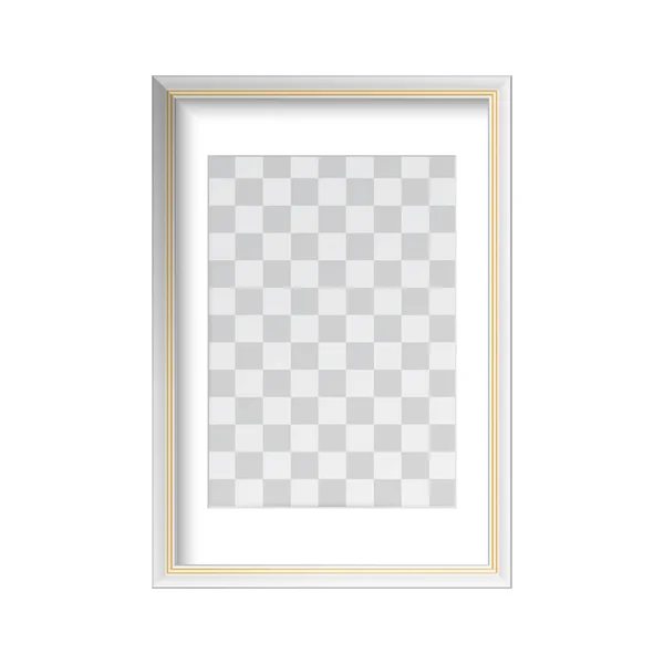 Composition verticale du cadre blanc — Image vectorielle