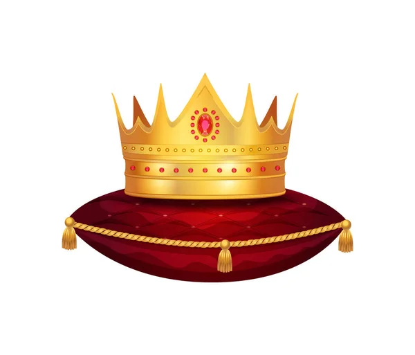 Composition de l'oreiller Royal Crown — Image vectorielle