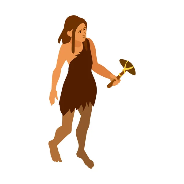 Ancienne composition tribale femme — Image vectorielle