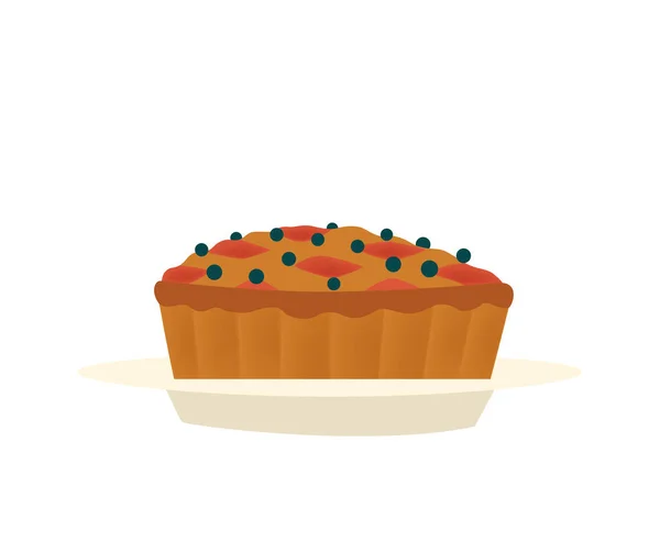 Sweet Cupcake Cozy Composition — Image vectorielle