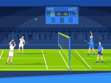 Badminton Düz Çizim