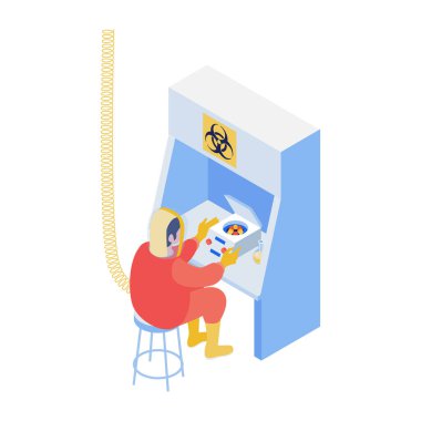 Aşı Keşfi Isometric Bileşimi