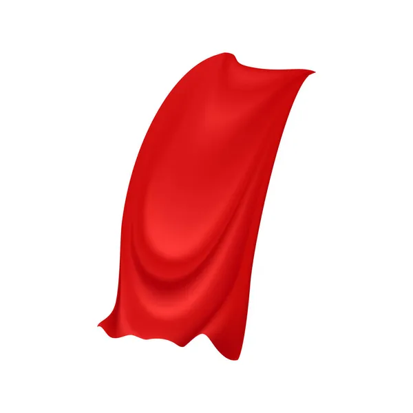 Složení látky z červeného pláště — Stockový vektor