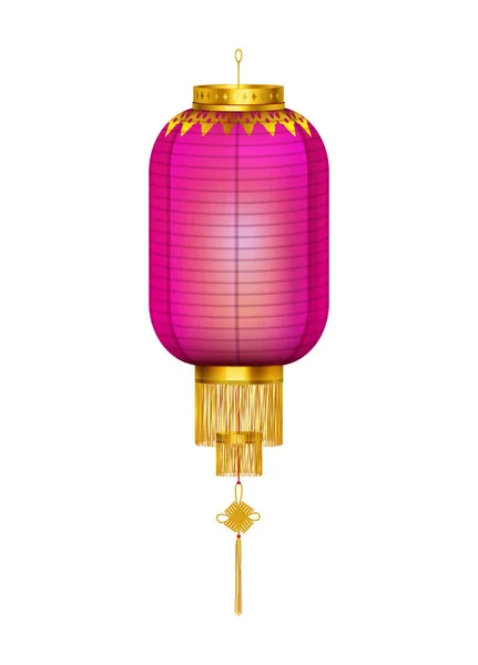 Fioletowy orientalny skład latarni — Wektor stockowy