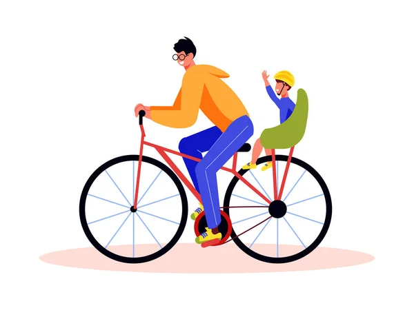 Велосипед Дитячий стілець Композиція — стоковий вектор