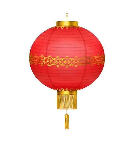 Traditional Chinese Lantern Composition — Stock Vector