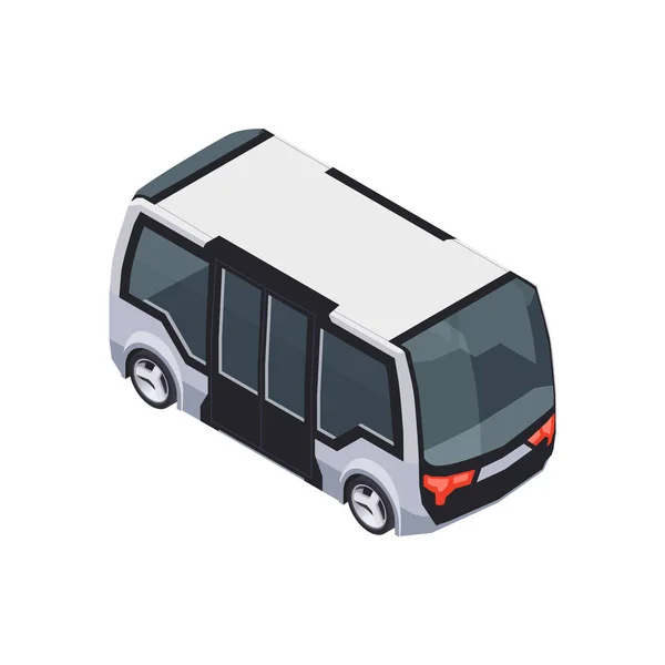 Smart Shuttle Bus Composition — Stockový vektor