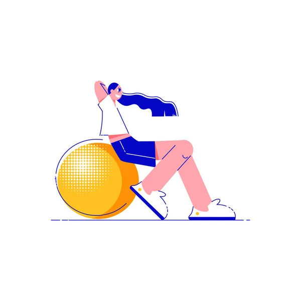 Grande boule Composition de l'exercice — Image vectorielle