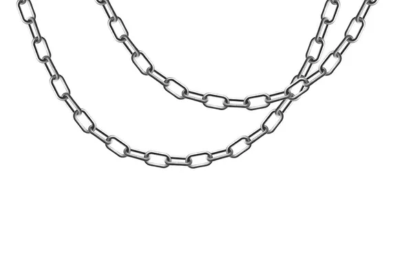 Composición de dos cadenas colgantes — Archivo Imágenes Vectoriales