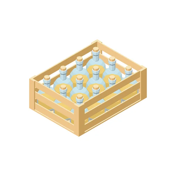 Caja de aceite de oliva Composición — Vector de stock