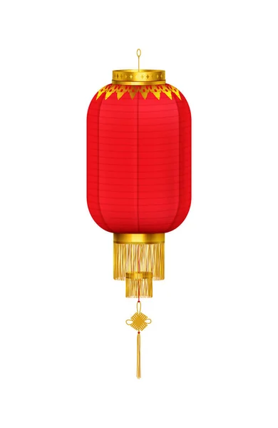 Lanterne verticale Composition chinoise — Image vectorielle