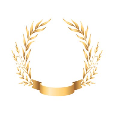 Altın Kurdele Laurel Kompozisyonu