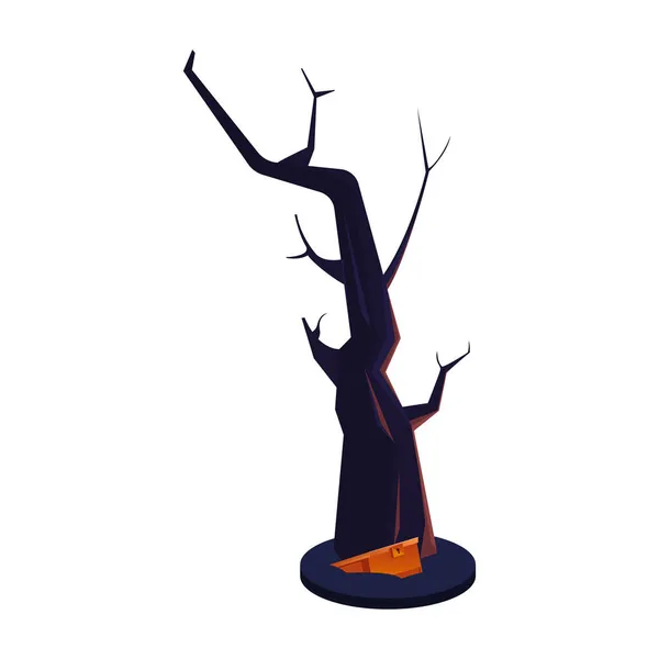Скарби Дерево Грудей Композиція — стоковий вектор