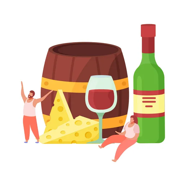 Víno je dobré složení — Stockový vektor