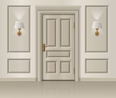 Gerçekçi Otel Kapı Kompozisyonu