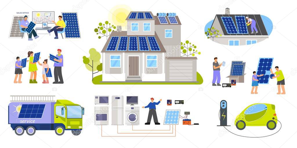 Solar Energy House Set