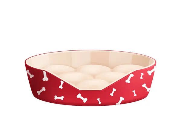 Dog Dish Realistische Komposition — Stockvektor