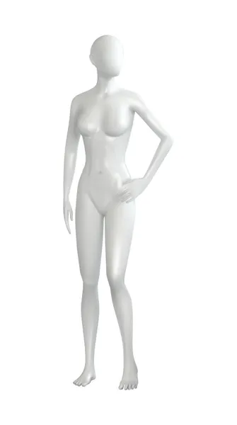 Composición del maniquí del cuerpo femenino — Vector de stock