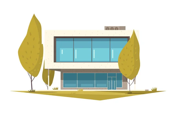Maison d'Archtecture Moderne Composition — Image vectorielle