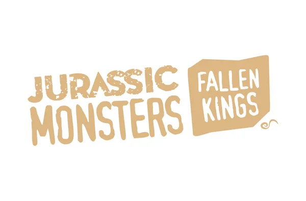 Jurassic Monsters Textkomposition — Stockvektor