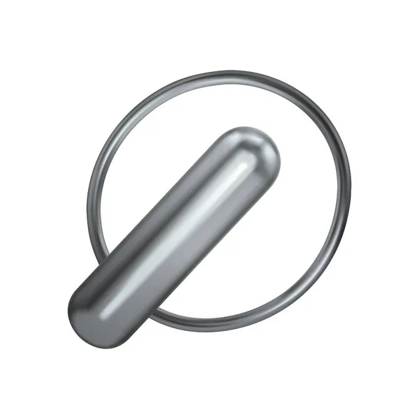 Silver Capsule Circle Sammansättning — Stock vektor