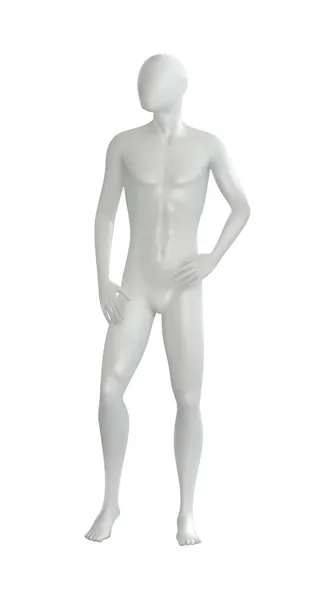 Männlicher Körper Mannequin Zusammensetzung — Stockvektor