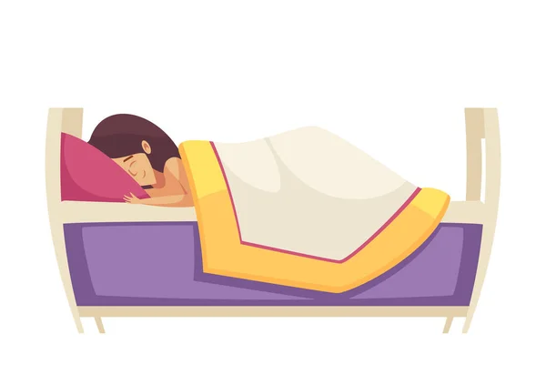 Duerme bien Composición del tiempo — Vector de stock