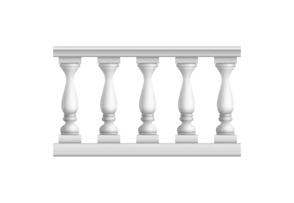Roman Balcony Fence Composition — Stock Vector