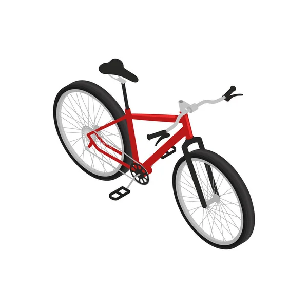 Composizione Isometrica Mountain Bicycle — Vettoriale Stock