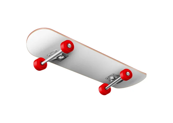 Σύνθεση Flying White Skateboard — Διανυσματικό Αρχείο