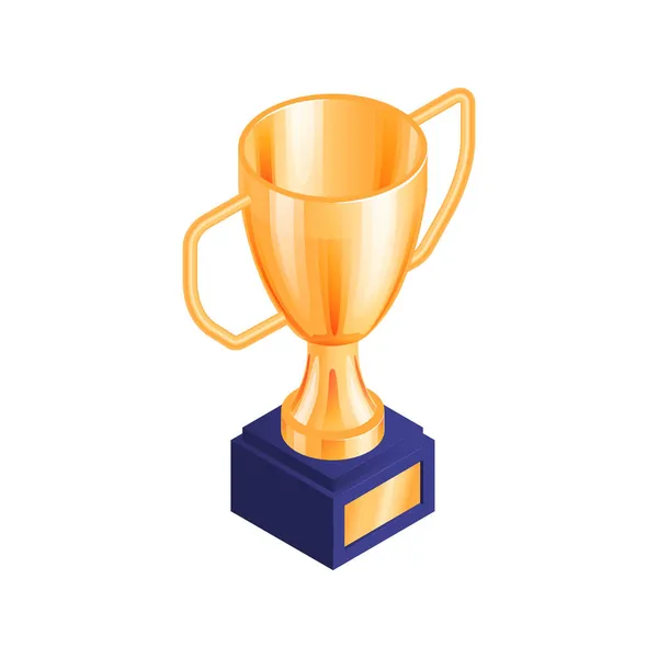 Graduation Trophy Cup Skład — Wektor stockowy