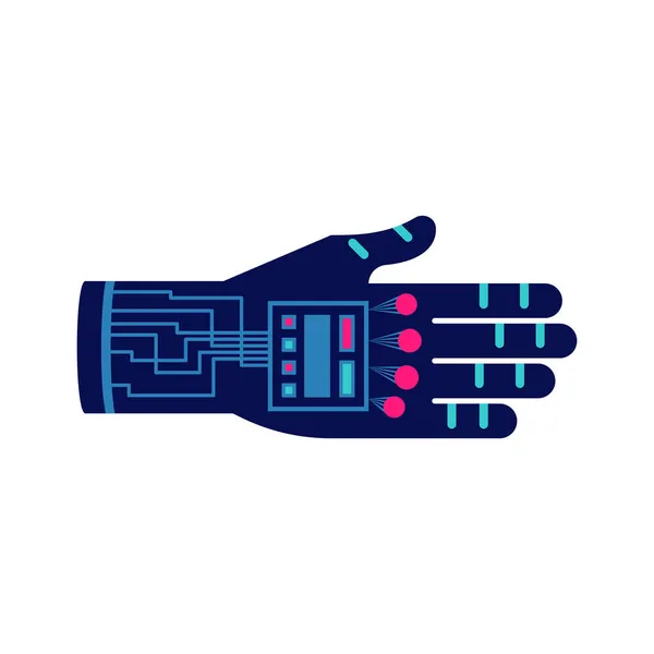 Composition des implants artificiels de la main — Image vectorielle