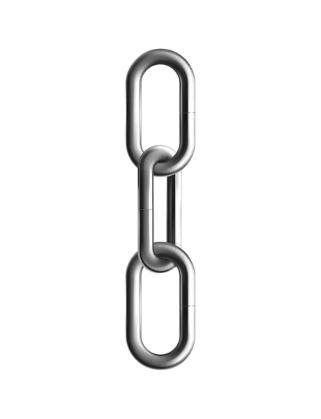 Segmentos de cadena de acero Composición — Vector de stock