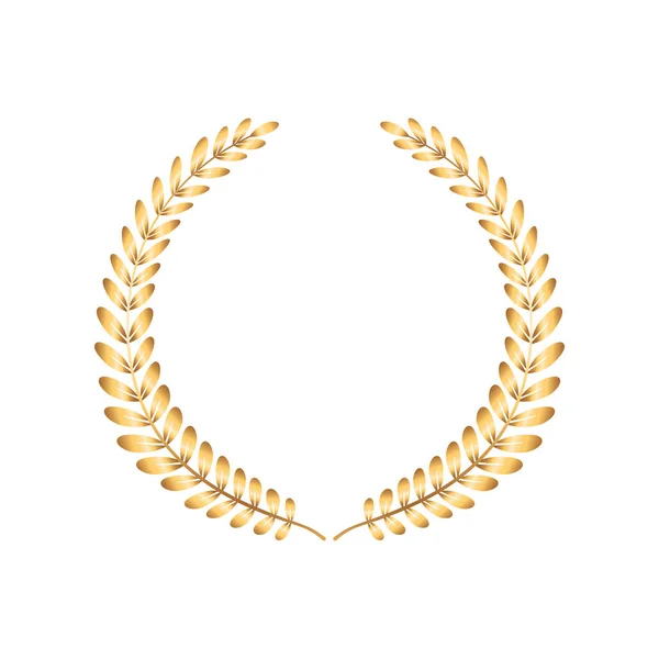 Composición Corona de Laurel Real — Vector de stock
