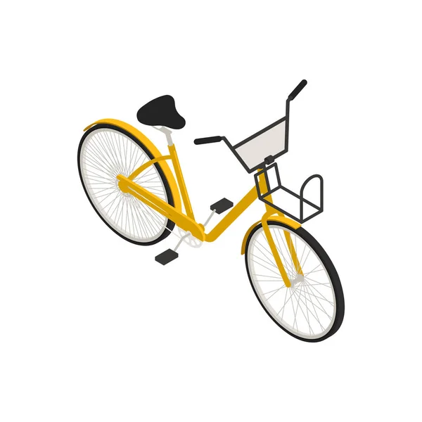 Ισομετρική σύνθεση ποδηλάτων Lady — Διανυσματικό Αρχείο