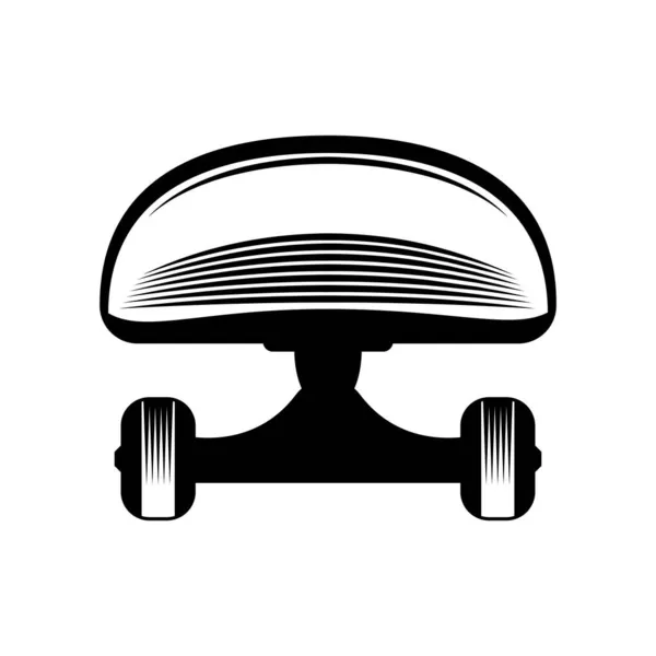 Skateboard Front View Sammansättning — Stock vektor
