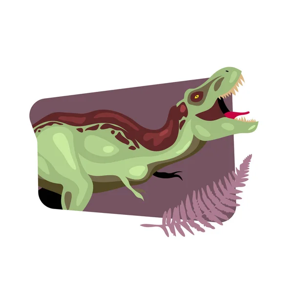Composición de dibujos animados de dinosaurios llorones — Vector de stock