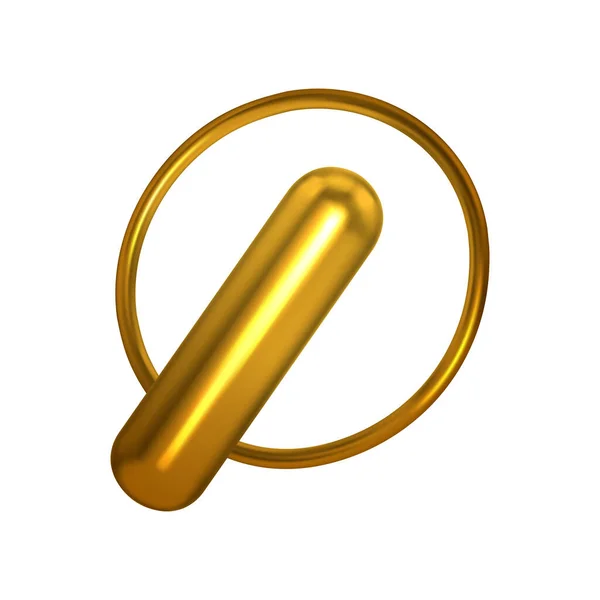 Золотий Капсульний Коло Композиція — стоковий вектор