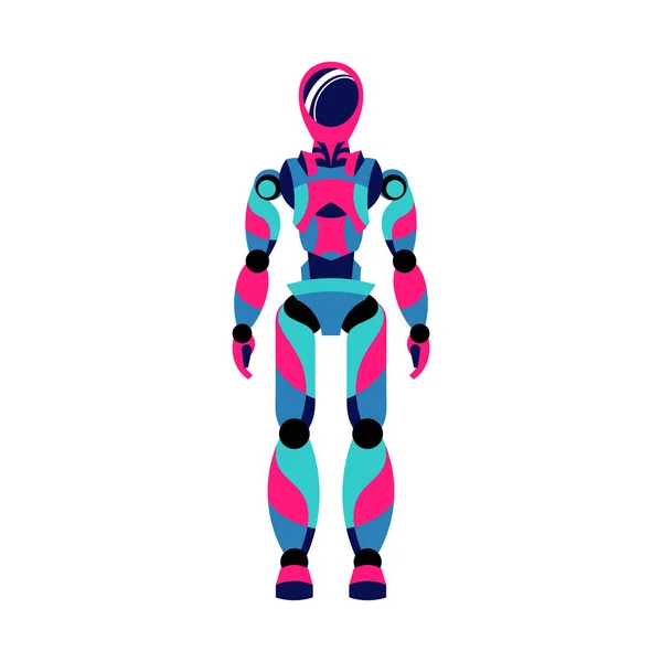 Jövőbeli űrrobot-összetétel — Stock Vector