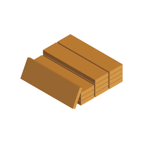 Barras de composición de madera — Vector de stock