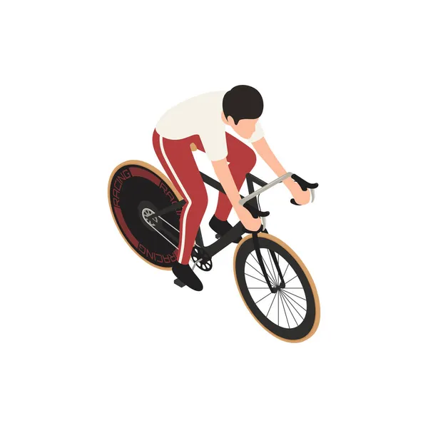 Hombre Bike Racing Composición — Archivo Imágenes Vectoriales
