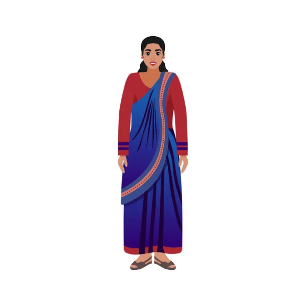 Sri Lankian Woman Composition — Stock vektor