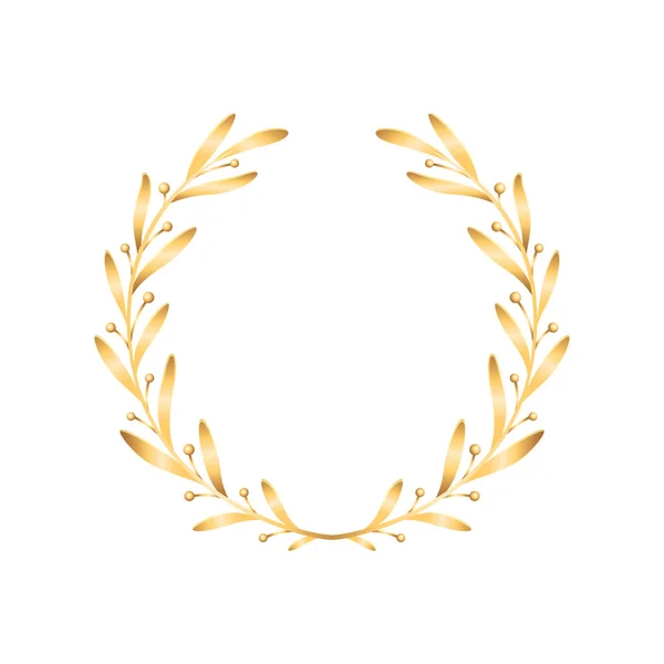 Tiny Laurel Wreath Composition — Stock Vector