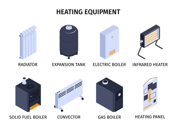 Набір для підігріву та котла — стоковий вектор