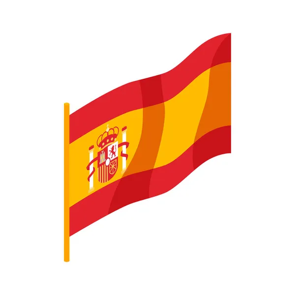 Bandiera Of Spain Composizione — Vettoriale Stock