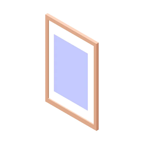 Isometric Picture Frame Composition — Stockový vektor