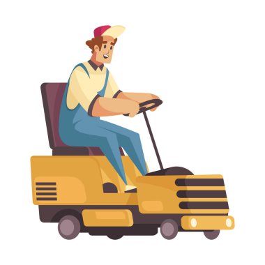 Bahçıvan Çim Aracı Kompozisyonu