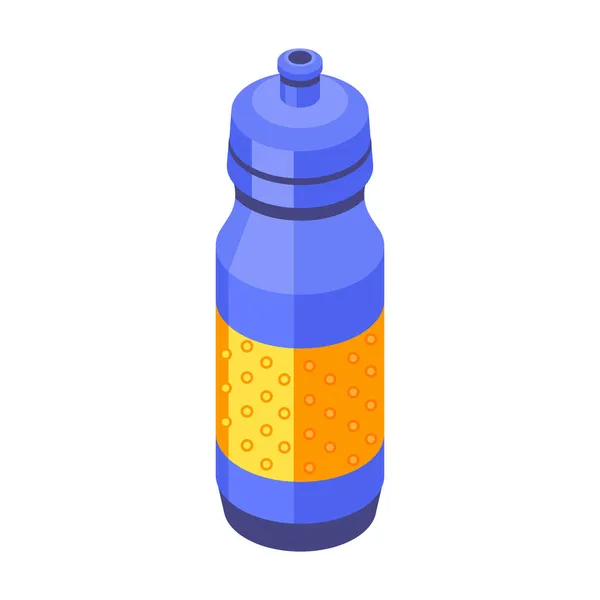 Runners Water Bottle Composition — Stock Vector